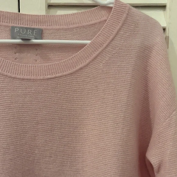 Pure Pink Women's Cashmere Sweater - Picture 6 of 13